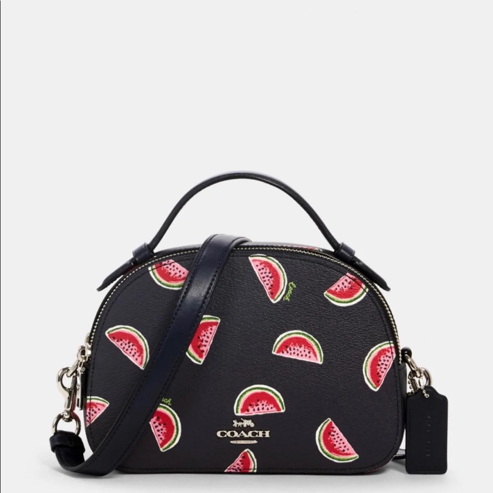 Coach Watermelon Print Serena Satchel